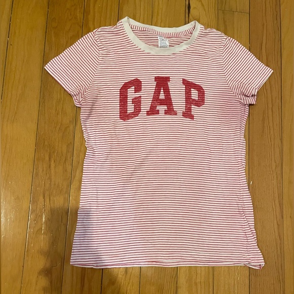 GAP Tops - GAP Women’s Red and White Striped Tee